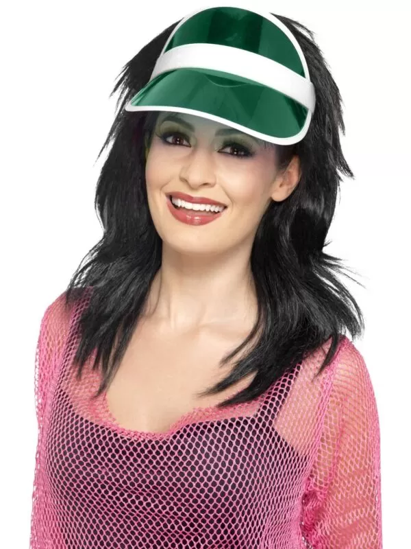 1980s green sun visor 80s accessories sunbury costumes