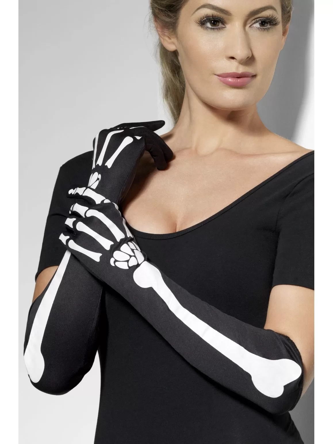 black skeleton long gloves halloween sunbury costumes