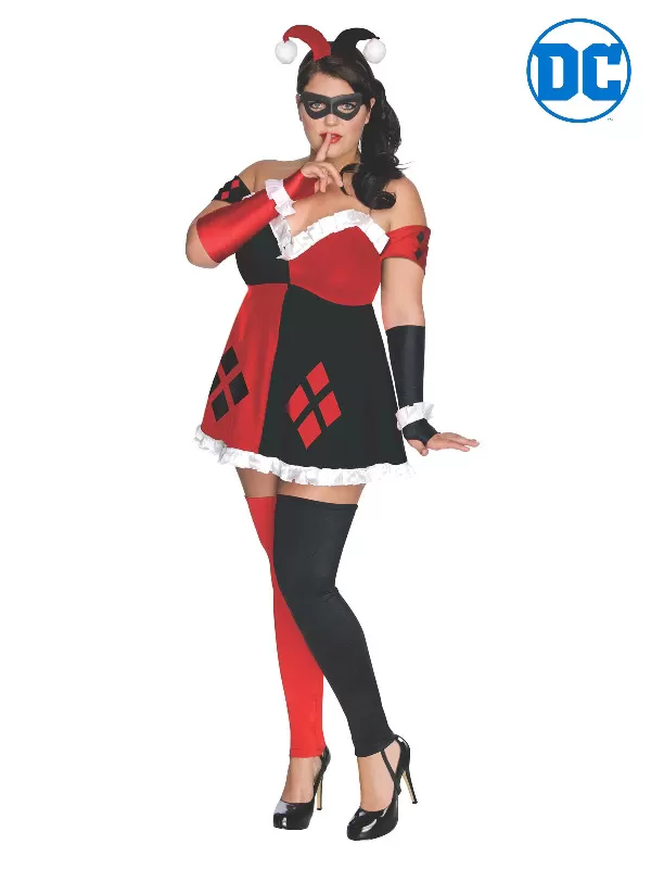 harley quinn plus size ladies costume dc movies sunbury costumes